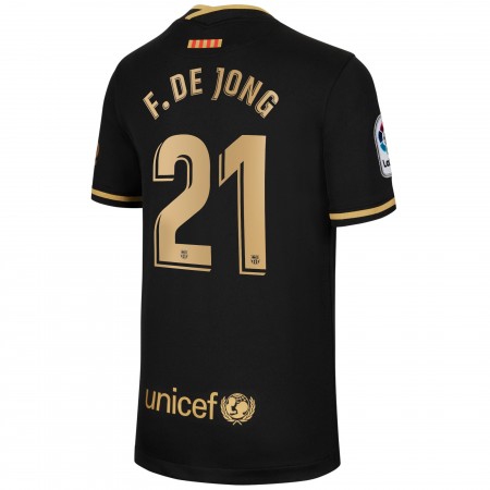 Billiga Fotbollströjor FC Barcelona Frenkie de Jong 21 Borta tröja 2020/21 Kortärmad